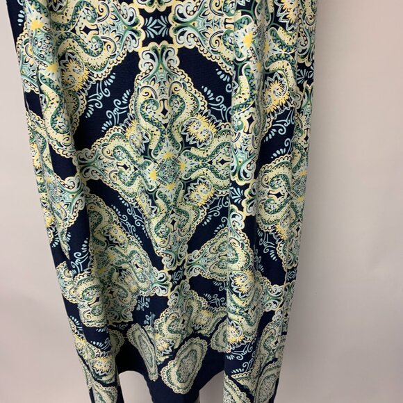 Charter Club Plus Dress SZ 2X Shift Blue Office Classic Midi Mature Brunch - Picture 4 of 9